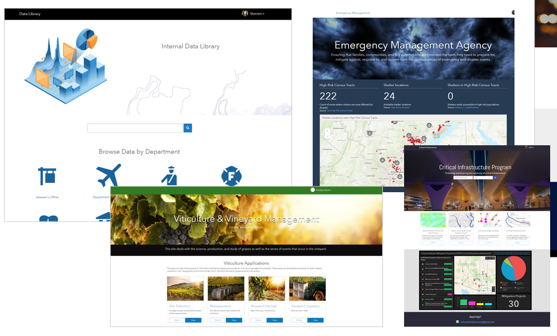 Example ArcGIS Enterprise Sites