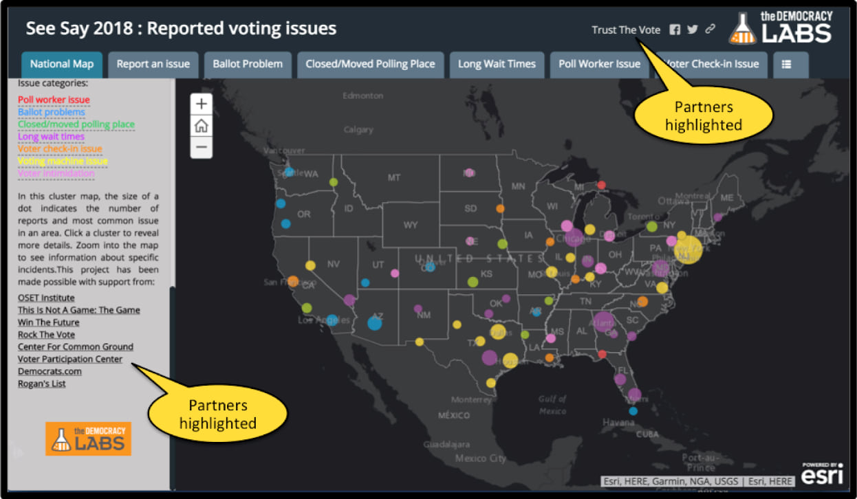 We made sure to give our partners prominent credit in the story map.