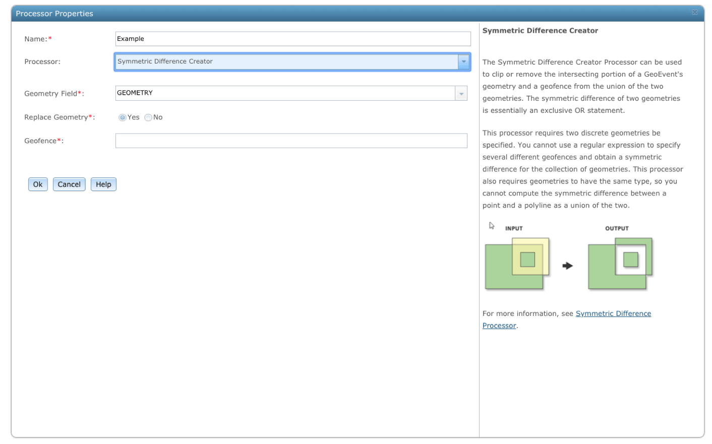 What's new in ArcGIS GeoEvent Server at 10.7: Symmetric Difference Creator