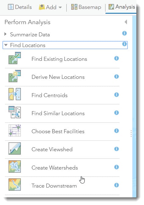 Create Watersheds and Trace Downstream in ArcGIS Online