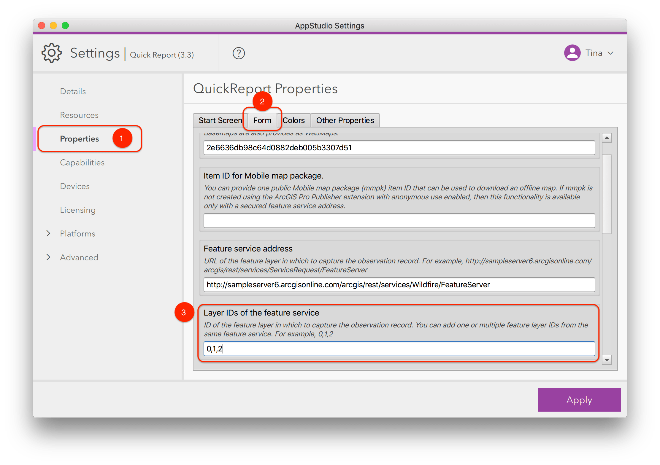 AppStudio Quick Report - Multiple Feature Layers