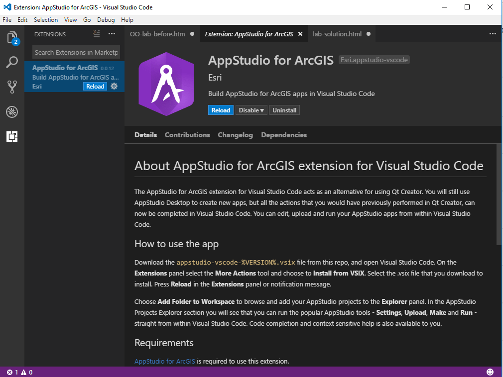 AppStudio Extension for Visual Studio Code