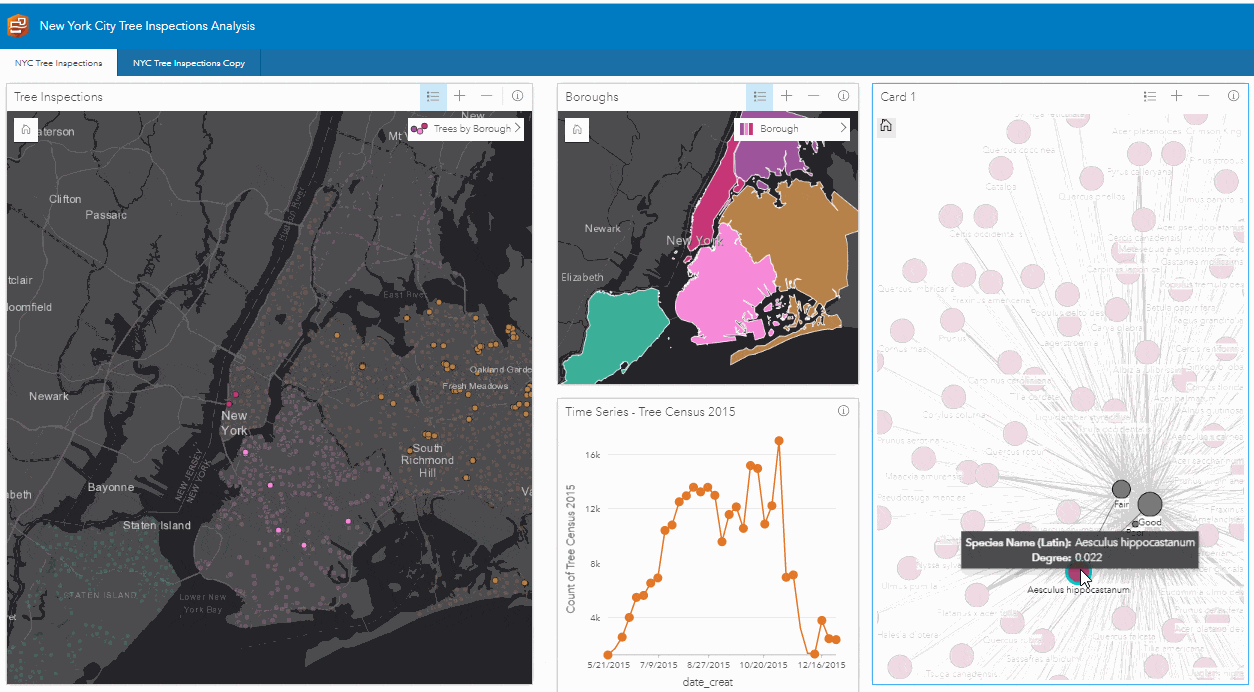 Drag and drop analysis with Insights for ArcGIS