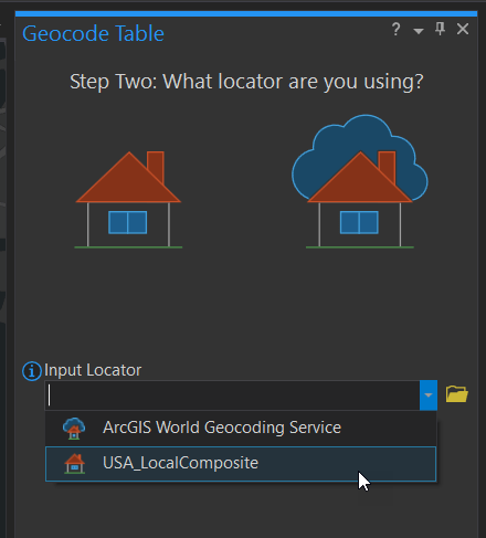 Input Locator Menu Input Locator Menu