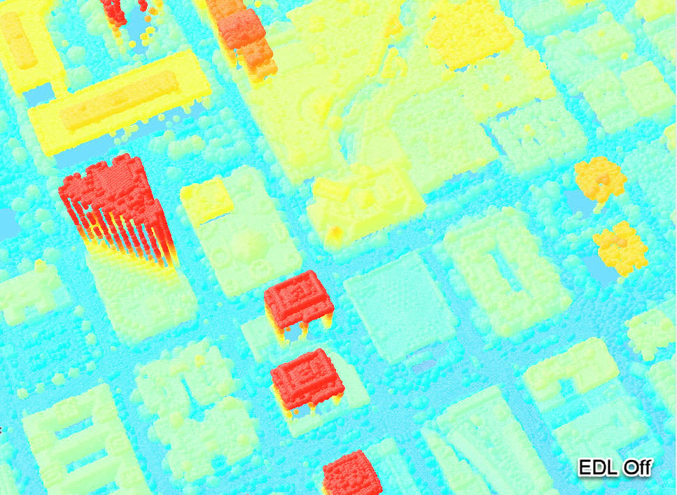 Figure 7 Commercial area of San Diego with EDL off