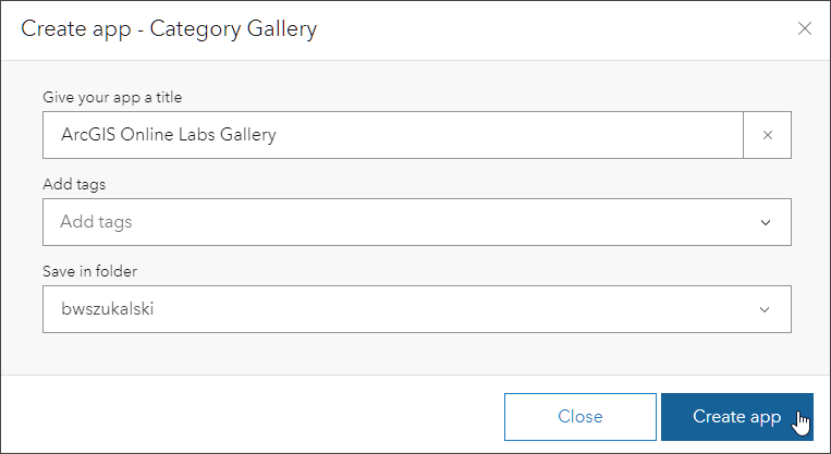 Create app Create app