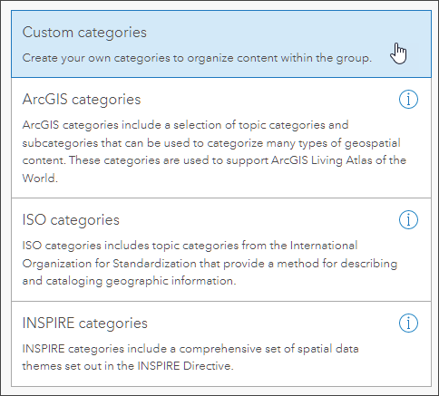 Category templates Category templates