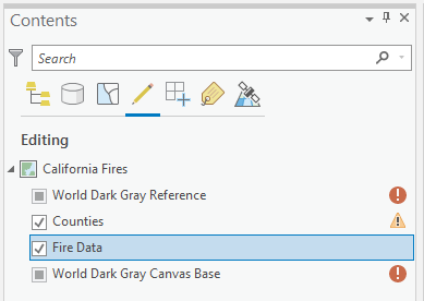 List by Editing in Contents pane