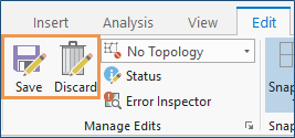 Save or discard edits from the ribbon Save or discard edits from the ribbon