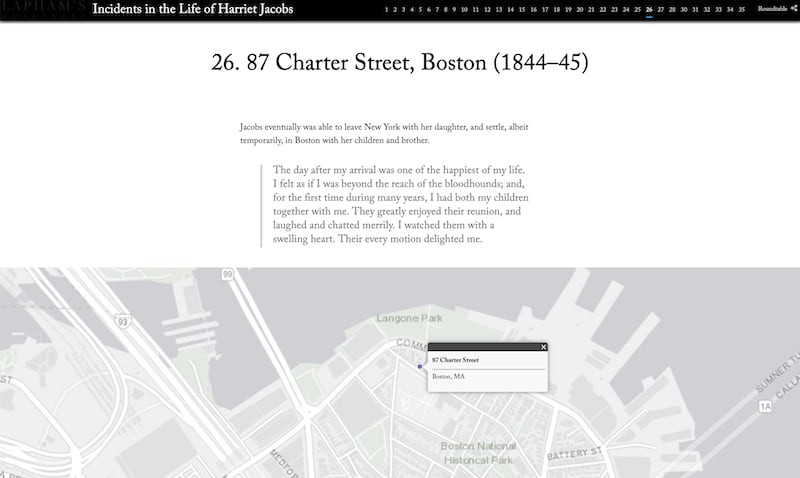A screen capture of the story showing its custom typography and additional styling applied to the block quotes A screen capture of the story showing its custom typography and additional styling applied to the block quotes