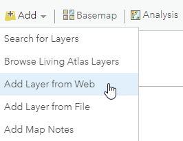 Showing where to go for adding a web layer.