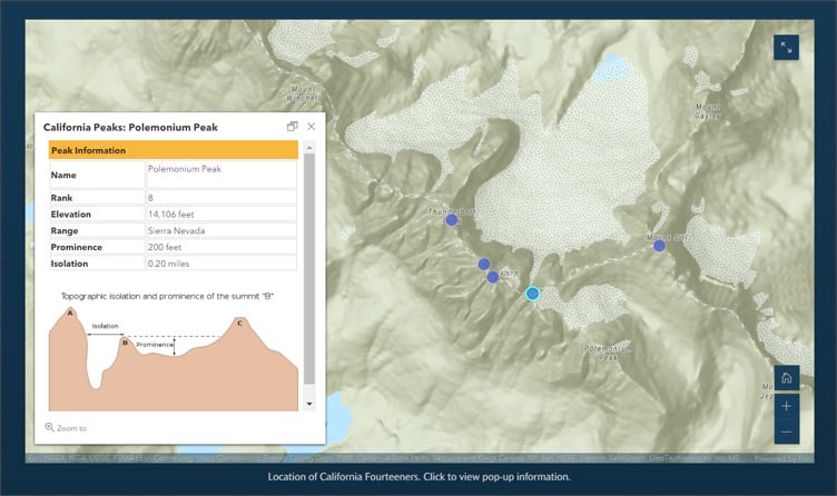 Pop-up in ArcGIS StoryMaps