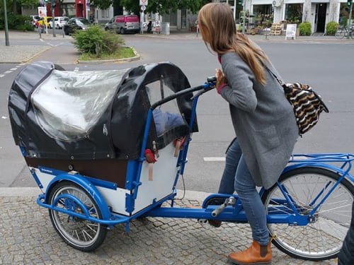 Woman Rides a Bike