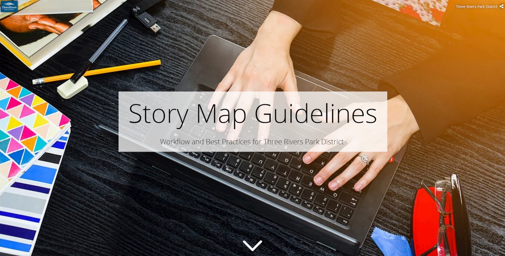 Cover slide form Amanda Huber's Story Map Guildelines story