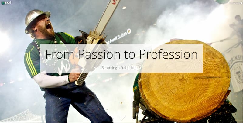Cover of the from passion to profession story map Cover of the from passion to profession story map