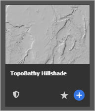TopBathy Hillshade card