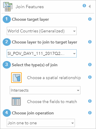 Join features parameters Join features parameters