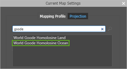World Goode Homosoline Ocean selected for Projection World Goode Homosoline Ocean selected for Projection