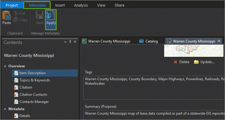 Apply metadata updates and save Apply metadata updates and save