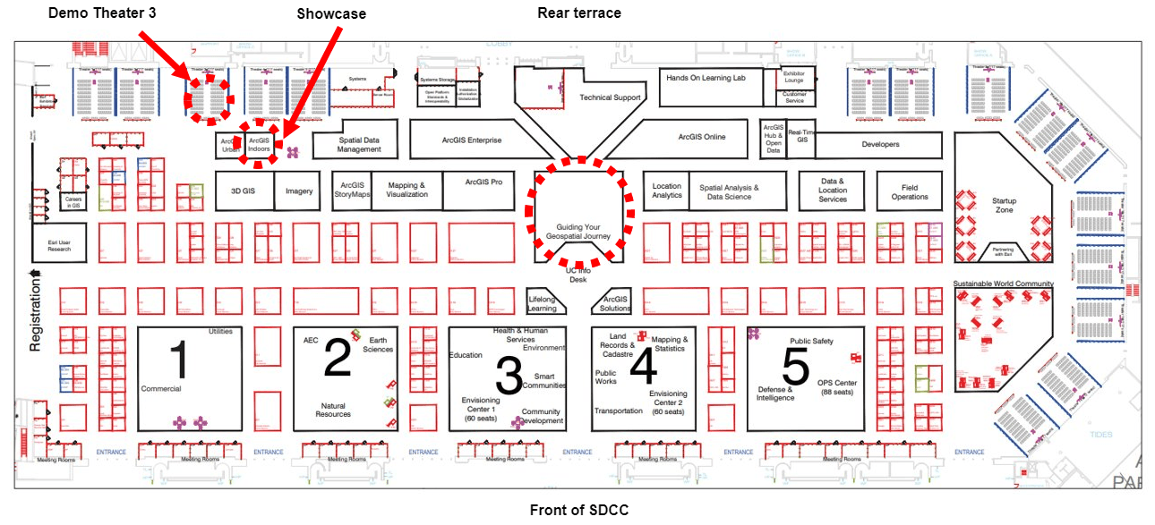ArcGIS Indoors at Esri UC 2019 map ArcGIS Indoors at Esri UC 2019 map
