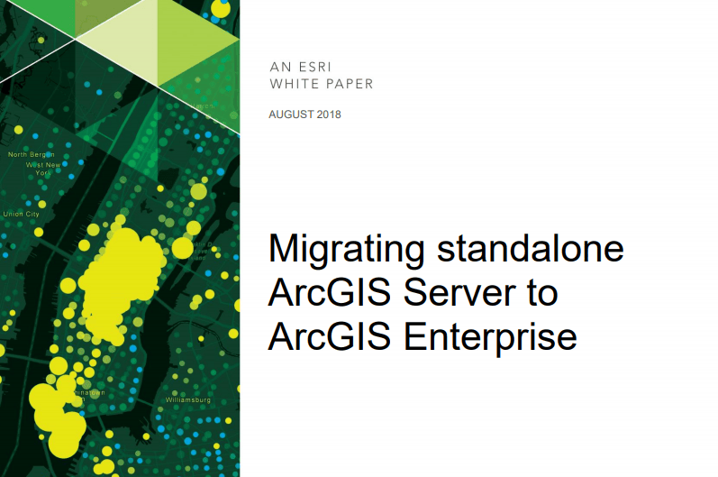 Migrating a stand-alone ArcGIS Server to ArcGIS Enterprise