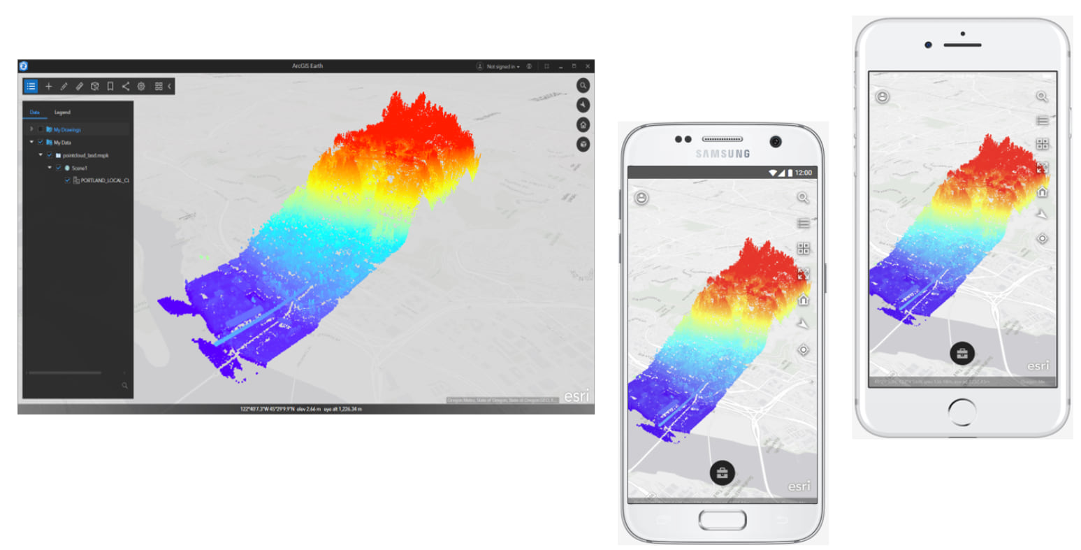 Mobile Scene Package suppot on ArcGIS Earth Desktop and ArcGIS Earth Mobile, releasing soon