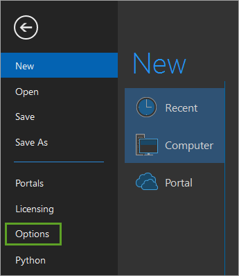 Update project options