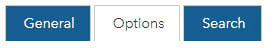 Options tab