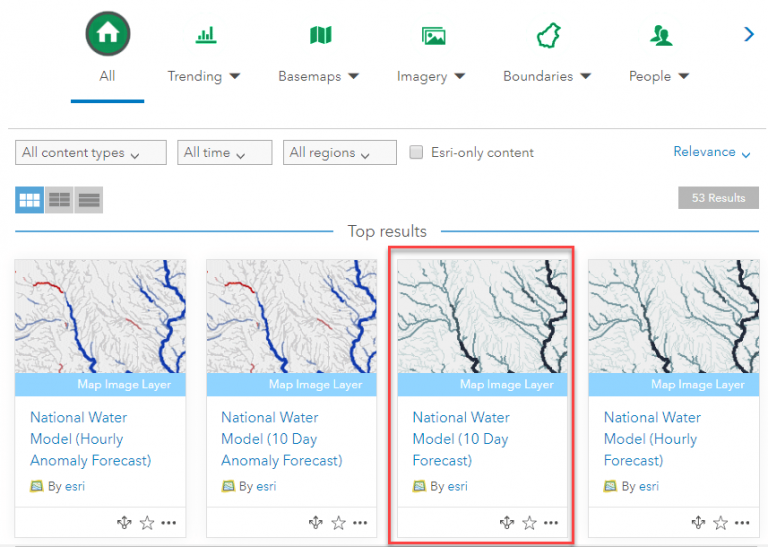 National Water Model (10 Day Forecast)