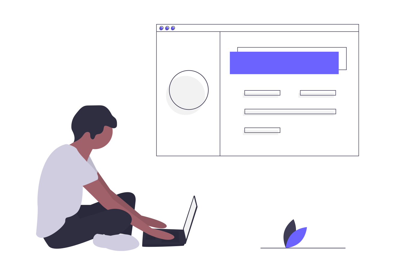 quick start guide: person working on website quick start guide: person working on website