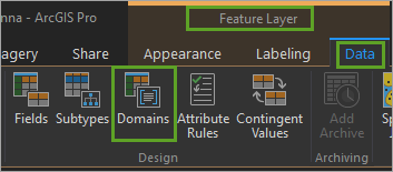 Domains view