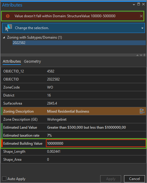 Value out of range