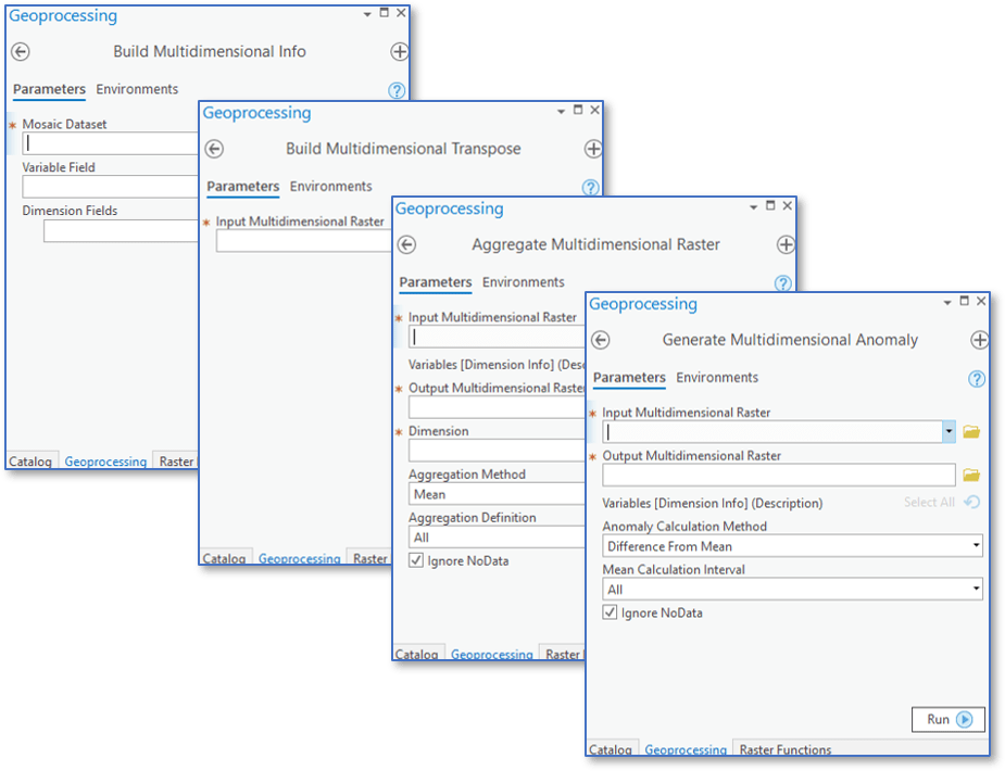 Multidimensional geoprocessing tools Multidimensional geoprocessing tools