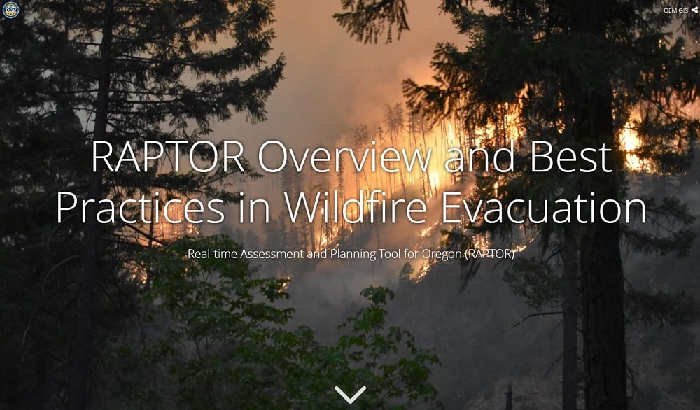 Interactive wildfire presentation