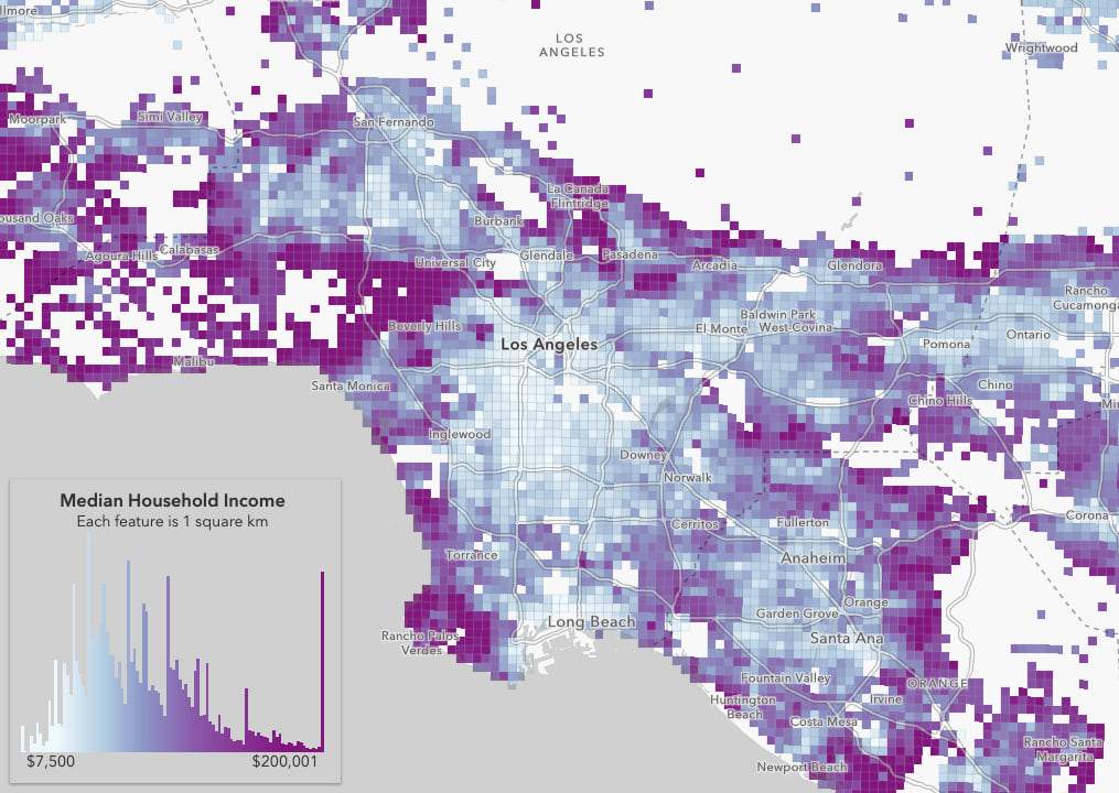 A histogram can provide more insight to your users than a legend