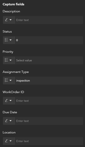 Capture fields for unassigned inspections