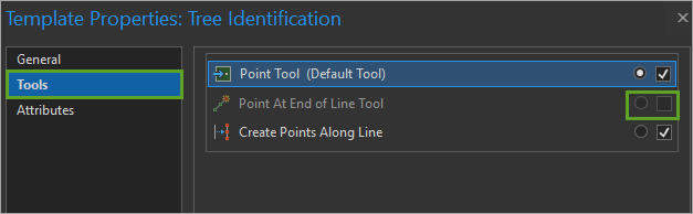 Select template tools
