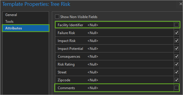 Set Risk template attributes