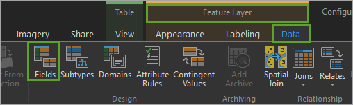 Display Fields view