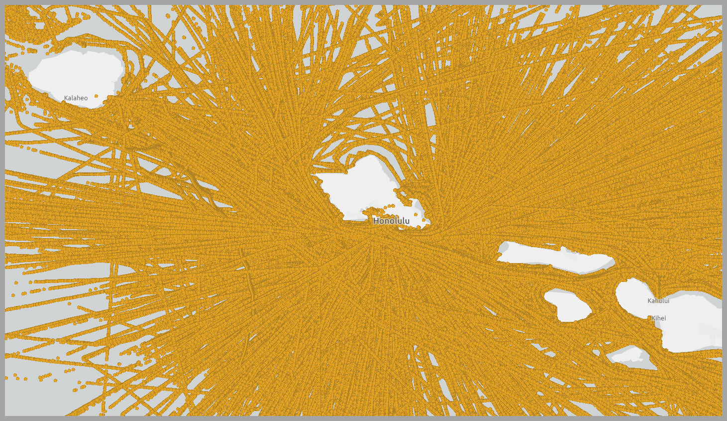 50 million GPS locations of AIS ship data 50 million GPS locations of AIS ship data