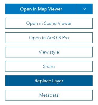 Replace Layer option for hosted tile layers