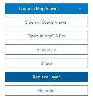 Replace Layer option for hosted tile layers Replace Layer option for hosted tile layers