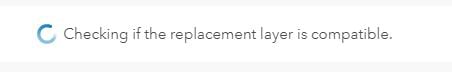 message while checking compatibility for replacement