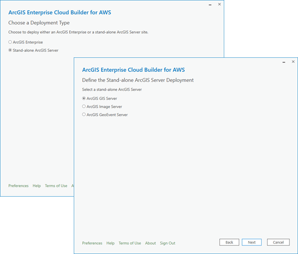 Deploy stand-alone ArcGIS Server site Deploy stand-alone ArcGIS Server site