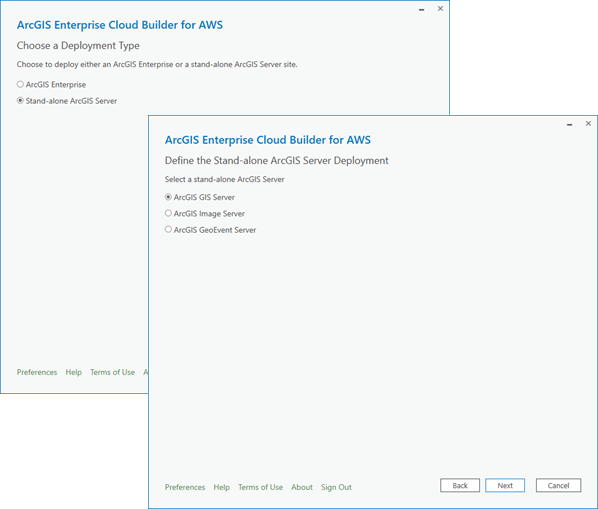 Deploy stand-alone ArcGIS Server site