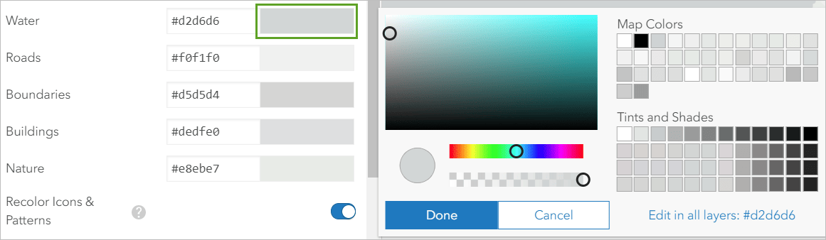 Color editor Color editor
