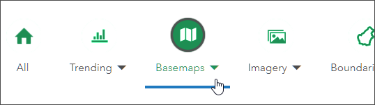 Basemaps category Basemaps category