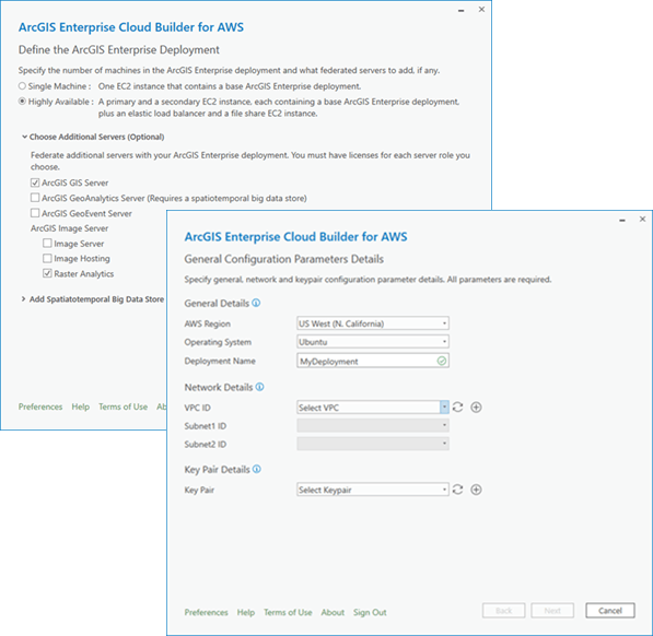 Deploying from ArcGIS Enterprise Cloud Builder Deploying from ArcGIS Enterprise Cloud Builder