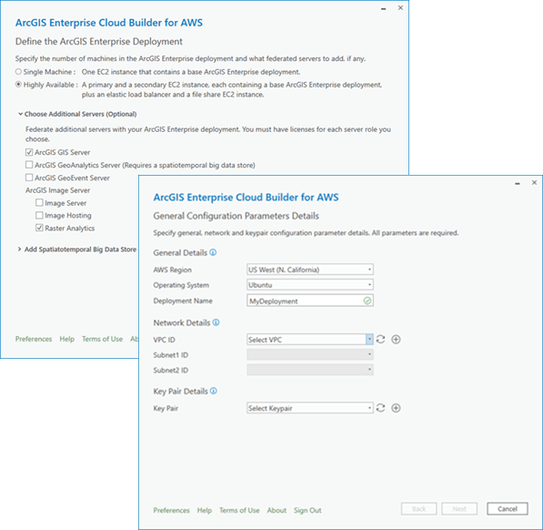 Deploying from ArcGIS Enterprise Cloud Builder