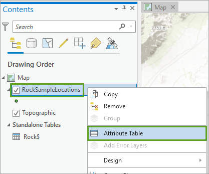 Display layer attributes Display layer attributes
